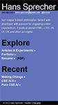 Mobile Screenshot of hanssprecher.com